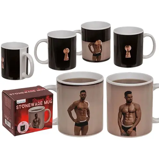 Чашка з термоефектом Stoneware Mug Stripper Boy