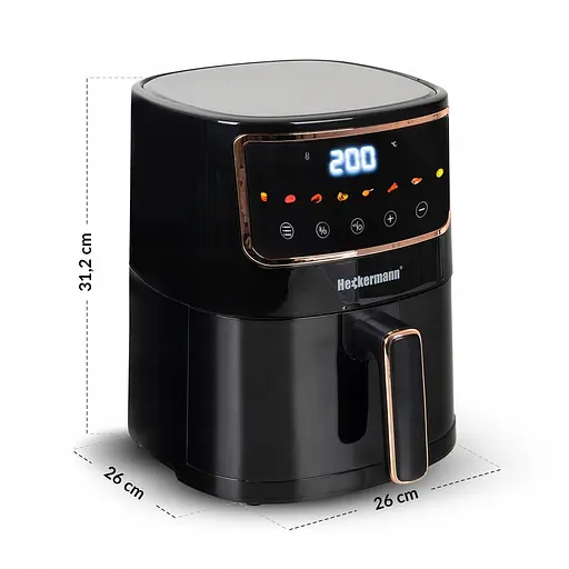Аэрогриль Аэрофритюрница Heckermann 1800 Вт 4,7 л - фото 6