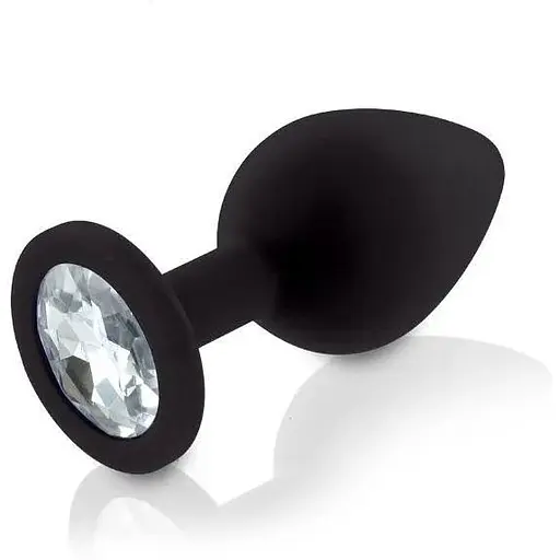 Набір анальних пробок із кристалом Rianne S: Booty Plug Set Black діаметр 2.7 см 3.5 см 4.1 см - фото 7