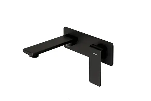 Змішувач для умивальника прихованого монтажу Corsan Trino black mat CMB7115BL Чорний матовий - фото 1