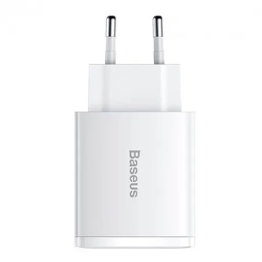 Адаптер питания 3 порта Baseus 2 USB + Type-C 30 W CCXJ-E02 зарядное быстрое - фото 4