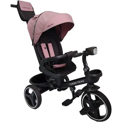 Детский трехколесный велосипед MT 1002-1 Turbo Trike Mauve Pink от 1.5 до 3 лет поворотное сиденье