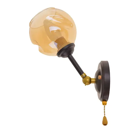 Бра Brille BL-978W/1 E27 BK/G настінне накладне лофт - фото 4