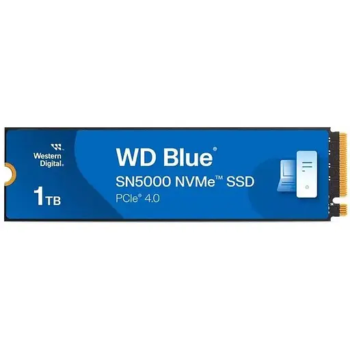 Накопитель SSD Western Digital Blue 1Tb SN5000 M.2 2280 PCI-E 4.0x4 (WDS100T4B0E) - фото 1