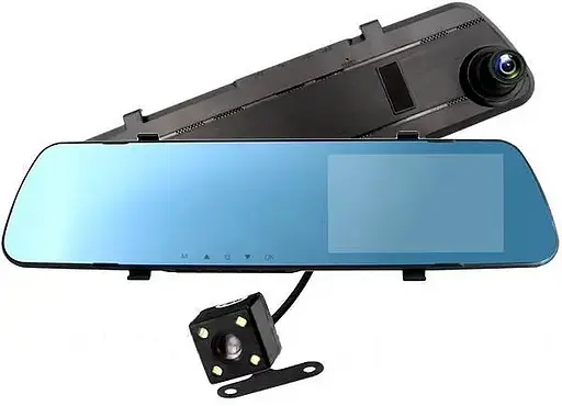 Зеркало с видеорегистратором L1063 4.3" (2 камеры) Full HD