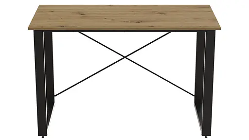 Письмовий стіл Ferrum-decor Драйв 750x1200x700 Чорний метал ДСП Дуб Артізан 32 мм (FRD-103385) - фото 5