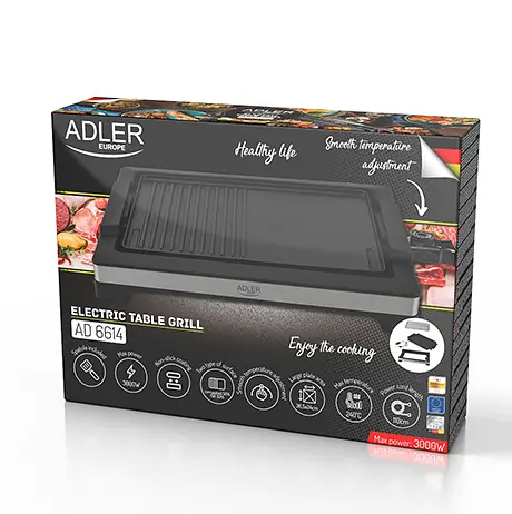 Електричний настільний гриль Adler AD 6614 - фото 6