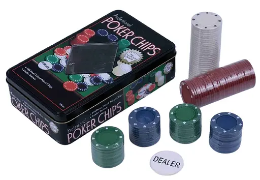 Покерний набір на 100 фішок з номіналом 100-S