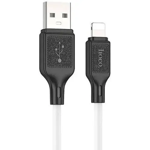 Кабель Hoco X90 Cool silicone charging data cable for Lightning Білий - фото 1