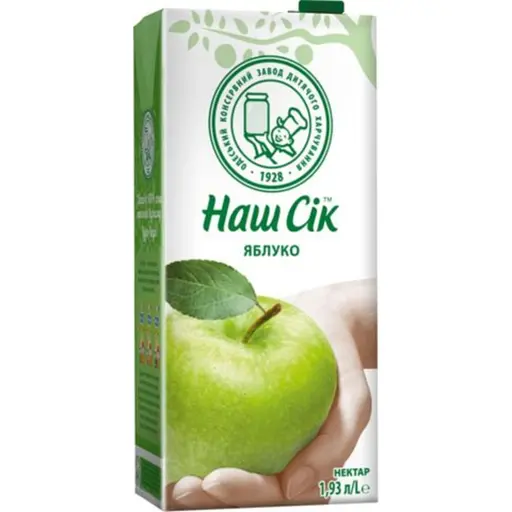 Нектар Наш Сік Яблучний 1.93 л (580557)