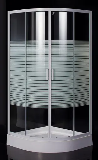 Душова кабіна Eger Tisza 90x90 скло Frizek 599-021-A, другий, білий - фото 5