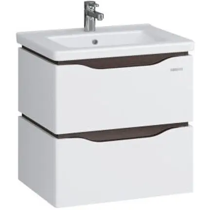 Тумба підвісна Sanwerk Алесса Air 60 венге з умивальником Space Line (MV0000876) Венге - фото 1