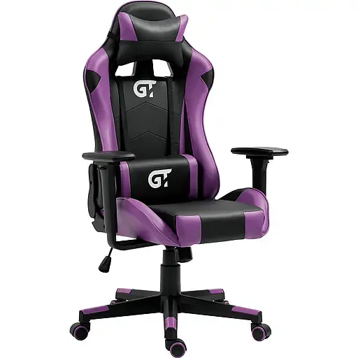 Геймерское детское кресло GT Racer черное с фиолетовым (X-5934-B Kids Black/Violet) - фото 1