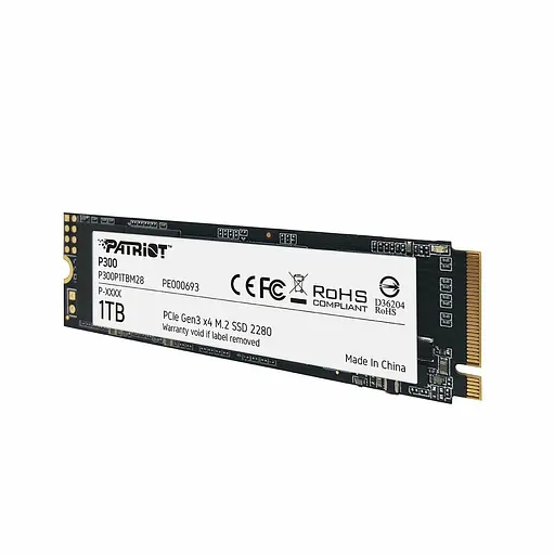 SSD накопичувач M.2 Patriot P300 1TB NVMe 2280 PCIe 3.0x4 3D NAND TLC - фото 3