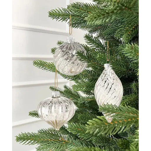 Елочное украшение Chomik стеклянный ромб 8 см (MAL4006) - фото 2