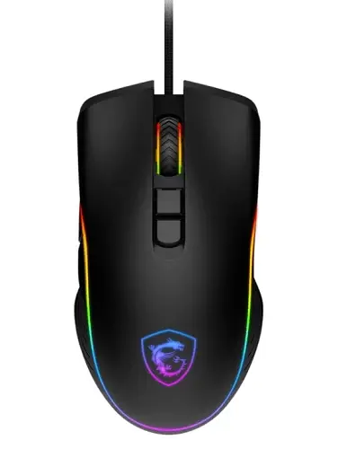 Миша MSI FORGE GM300, Black, оптична, 1200 - 7200 dpi, 7 кнопок, RGB підсвічування, USB, 1.5 м, 118 г