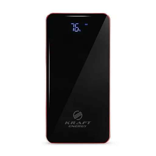 Повербанк 50000mAh Power Bank Kraft KPB-1650L Red 2 світлодіоди (43-00097)