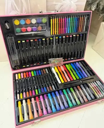 Профессиональный большой набор для творчества в деревянном кейсе 120 предметов - фото 5