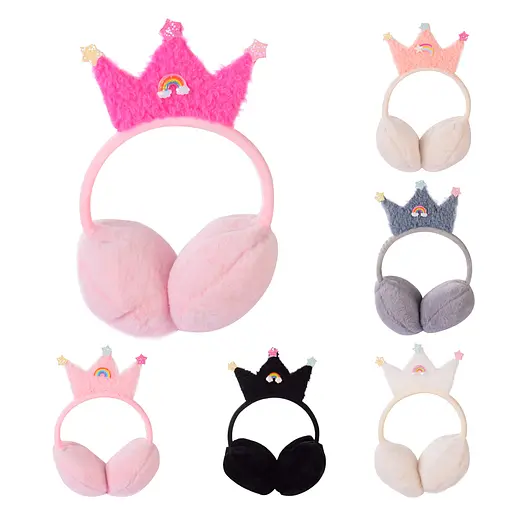 Меховые наушники AC8410 "Корона", в пакете (6910568000050) МІКС - фото 1