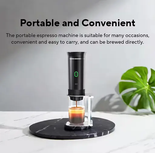 Портативная USB-кофеварка 3-в-1 для эспрессо, капсул и молотого кофе – компактная, беспроводная, с подогревом - фото 9