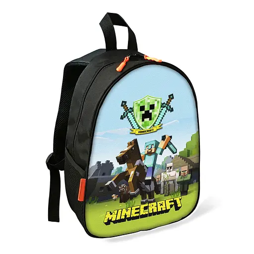 Рюкзак Minecraft Стив детский школьный/городской 34х27х13 см для мальчика (02417)
