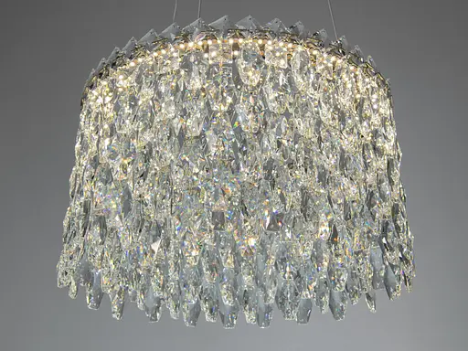 Світлодіодна підвісна люстра Diasha 52 Вт золото - фото 3