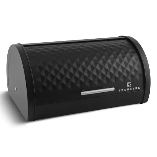 Хлебница Edenber EB-133 из нержавеющей стали с откидной крышкой   - фото 2