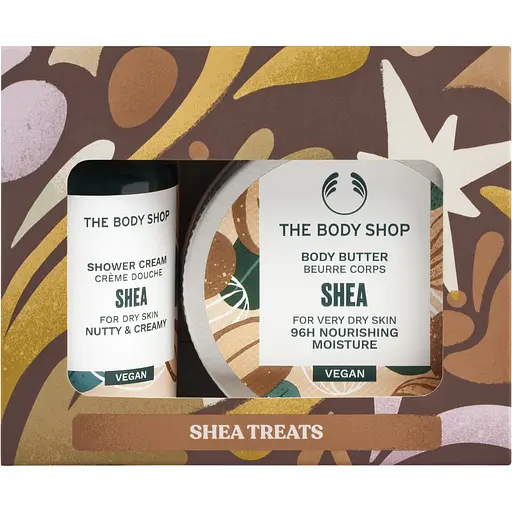 Подарунковий дует The Body Shop Ши: крем-гель для душу 60 мл + масло для тіла 50 мл