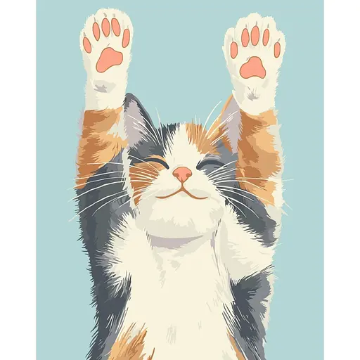 Картина по номерам "Кошачий релакс" Art Craft 11712-AC 40х50 см - фото 1