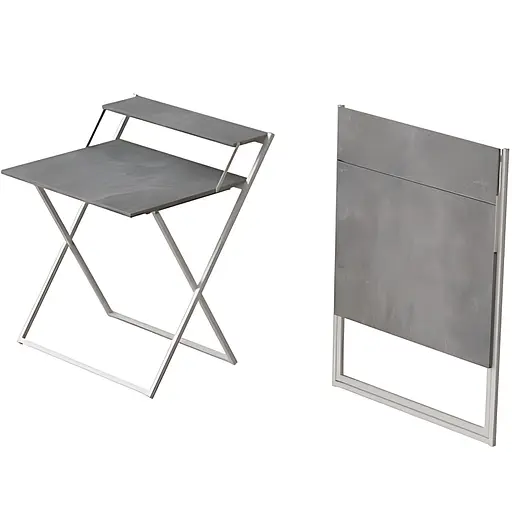 Стіл трансформер Компакт 4 750x790x720 Білий метал ДСП Бетон 16 мм FRD-104703