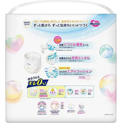 Підгузки-трусики Merries дихаючі S 4-8 кг 74 шт. - фото 2