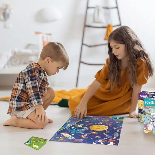 Дитячий пазл Шукай та знаходь "Шалений космос" DoDo Toys 300668, 100 елементів - фото 7