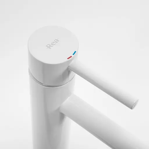 Змішувач для умивальника Rea Lungo високий white REA-B4400 Білий - фото 5