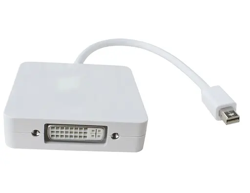 Перехідник mini DisplayPort M HDMI/DisplayPort/DVI 24+5 FHD 1080p кабель 0.2 м - фото 4