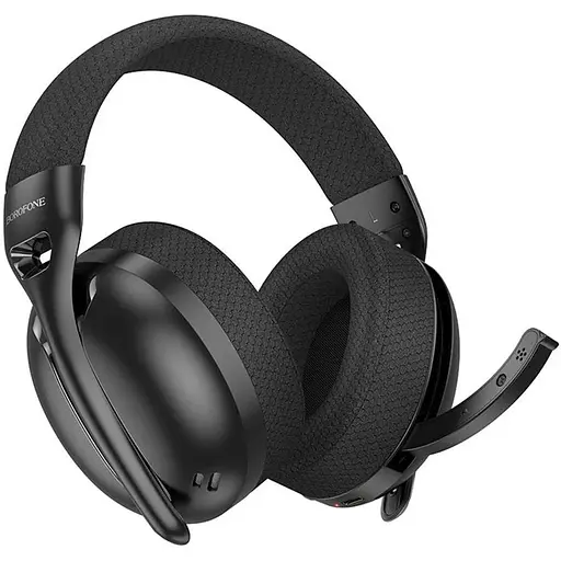 Беспроводные игровые наушники Borofone BO30 Magic light (Bluetooth, Type-C to 3.5 wired) 400mAh, 32h, Черный