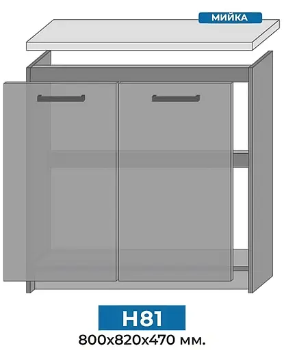 Кухня модульная MebelStar Nika 2,4 м Дуб тахо (MBS-1466) - фото 3