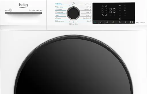 Прально-сушильна машина Beko фронтальна 7(5) кг 1400 D 52 см дисплей інвертор пара білий - фото 5
