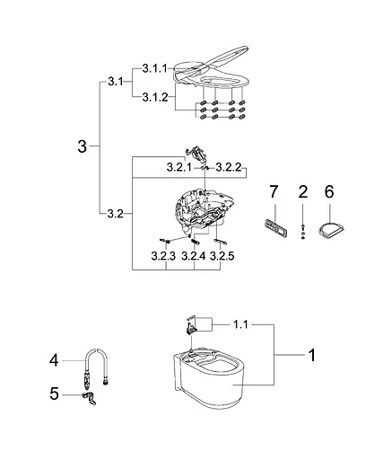 Унитаз-биде подвесной с ионизацией воздуха Grohe Sensia Arena 39354SH1, Белый - фото 5