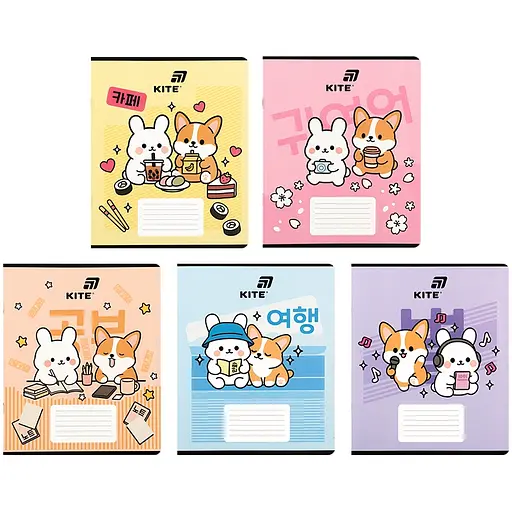 Набір зошитів Kite 18 арк., кл., софт тач + УФ лак, 20 шт. (K26-236-2)    - фото 1