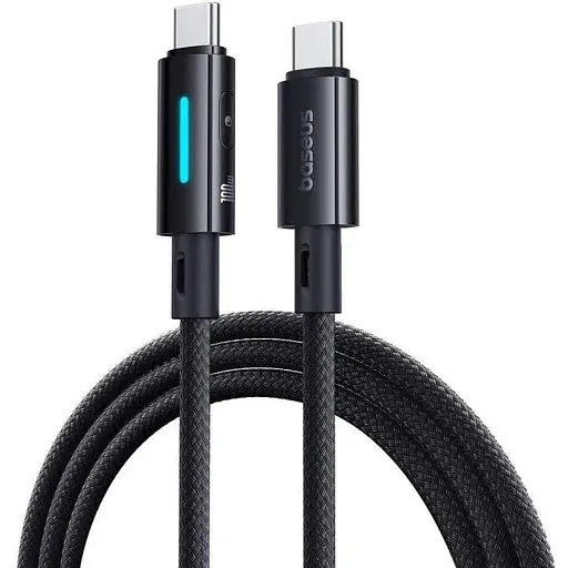 Кабель з індикатором Baseus Lit Button-Control Fast Charging Data Cable USB-C to USB-C 100W 2 м