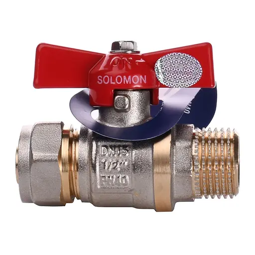 Кран кульовий Solomon 16х1/2″ B1183 зовнішня різьба - фото 1