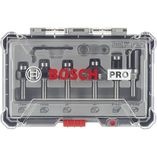 Набор кромочных фасонных фрез Bosch Professional 8 мм 6 шт. (2.607.017.469)