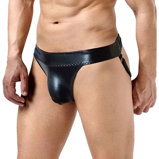 Мужские виниловые трусы Art of Sex - Atlante, цвет Черный, размер L-2XL