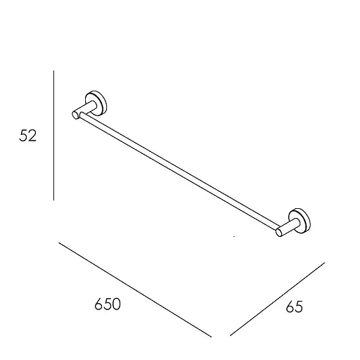 Тримач для рушника Imprese Skala 600 мм хром 132275 Хром - фото 2