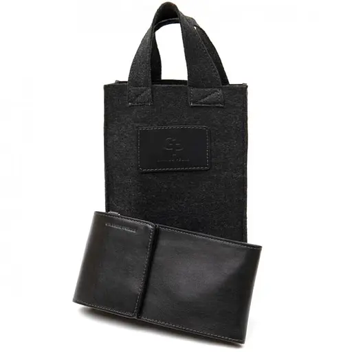 Стильная мужская сумка из кожи GRANDE PELLE 20х10х2 см sum0022189 - фото 5