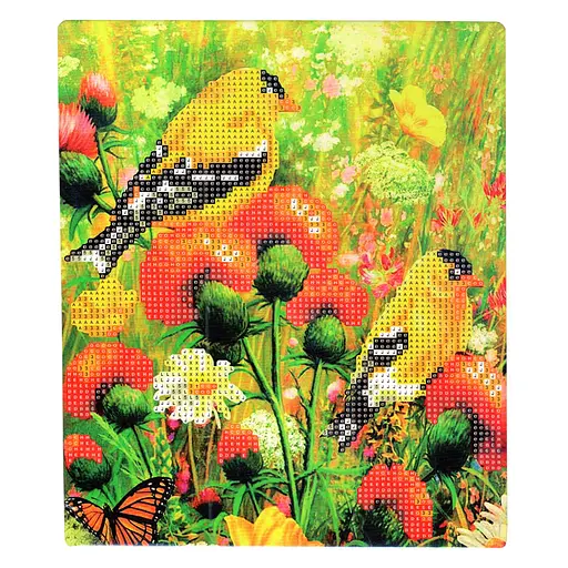 Алмазна мозаїка Літо Diamond-hands 177085 картон, неповна викладка 21х25 см - фото 1