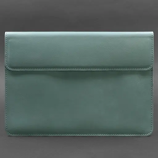 Шкіряний чохол-конверт BlankNote на магнітах для MacBook 15 дюйм Бірюзовий - фото 4