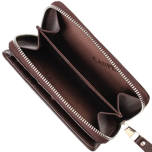 Жіночий шкіряний гаманець Canpellini 9.5х15.5х2.5 см acs0025562 - фото 4