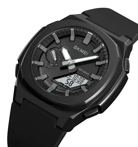 Часы мужские наручные Skmei 2091 (Черный с серым) - фото 2