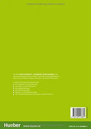 Goethe-Zertifikat A2. Prufungsziele Testbeschreibung fur Jugendliche und Erwachsen - фото 2
